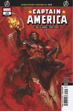 Captain America #15 SKAN 2ND PRINTING VARIANT [ARM] cover