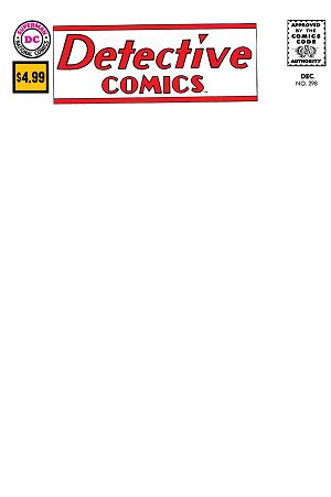 Detective Comics #298 CVR B FACSIMILE EDITION CVR B BLANK CARD STOCK cover