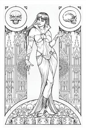 Vampirella Paradise #1 CVR S CVR S INC 1:7 JOSEPH MICHAEL LINSNER LINE ART VIRGIN cover