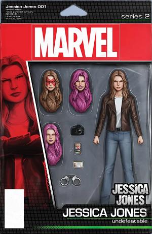 Jessica Jones #1 Christopher Action Figure Variant cover