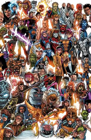 Marauders #1 Mark Bagley & John Dell & Israel Silva cover