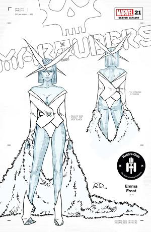 Marauders #21 Russell Dauterman Design Variant cover