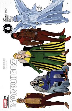 Marauders #21 Matteo Lolli 'Character Design' Cover cover