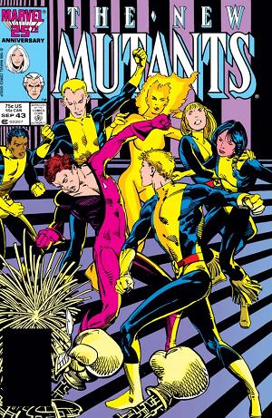 New Mutants #43  cover