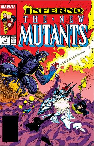 New Mutants #71  cover