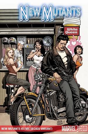 New Mutants #3 1950s Variant - '50s Decade' - Yanick Paquette Cover cover