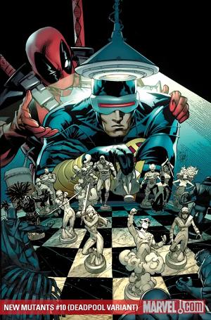 New Mutants #10 DEADPOOL VARIANT cover