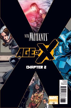 New Mutants #22 2nd Printing Variant cover