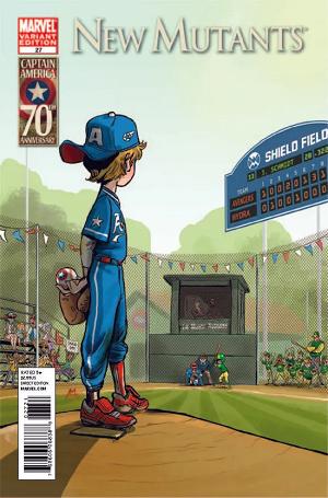 New Mutants #27 I Am Captain America Variant cover