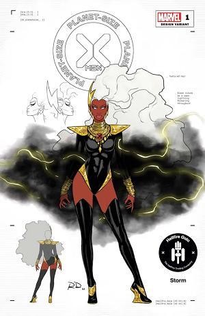 Planet-Size X-Men #1 Russell Dauterman Storm Design Variant [1:50] cover