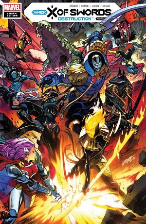 X Of Swords: Destruction #1 Pepe Larraz Connecting Variant cover