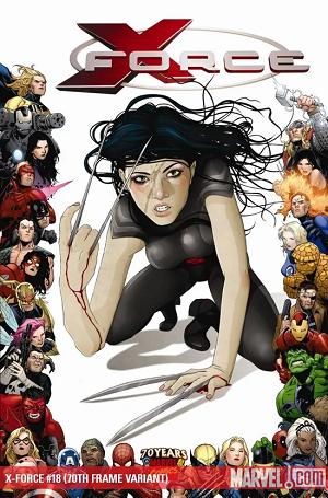 X-Force #18 70TH FRAME VARIANT cover