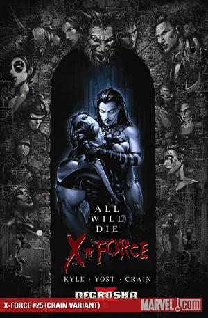 X-Force #25 CRAIN VARIANT cover