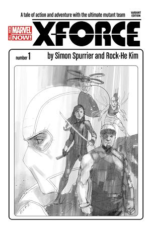 X-Force #1 Noto Sketch Variant cover
