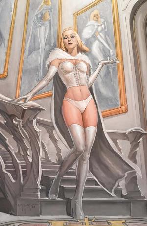 Fall Of House Of X #4 Emma Frost - E.M. Gist Virgin Cover cover