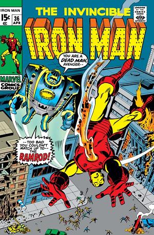 Iron Man #36 cover
