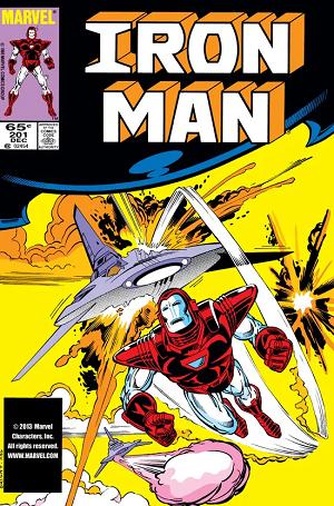 Iron Man #201 cover