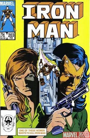 Iron Man #203 cover