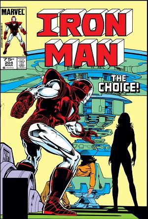 Iron Man #204 cover