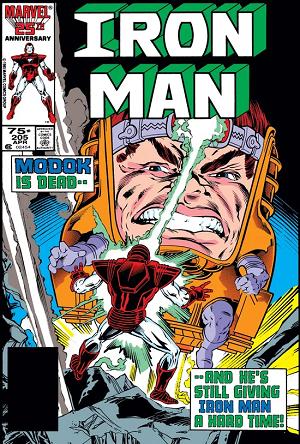 Iron Man #205 cover