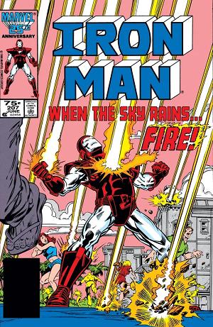Iron Man #207 cover