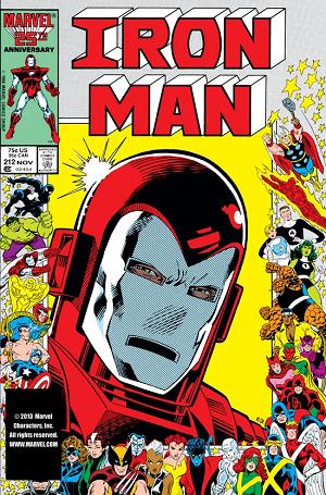 Iron Man #212 cover