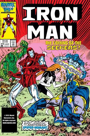 Iron Man #214 cover
