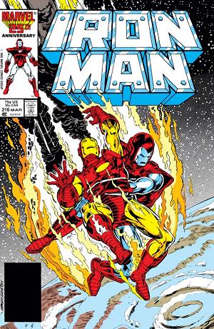 Iron Man #216  cover