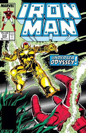 Iron Man #218  cover