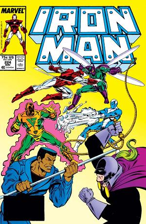 Iron Man #224 cover