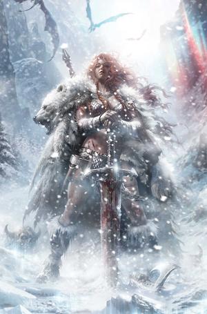 Red Sonja Solstice Special #1 CVR F (ONE SHOT) CVR F FRANCESCO MATTINA LTD VIRGIN cover