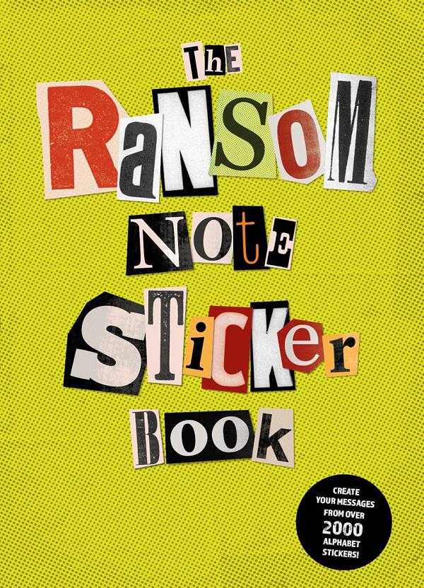 Ransom Note Sticker Book TP cover by Luke Herriott