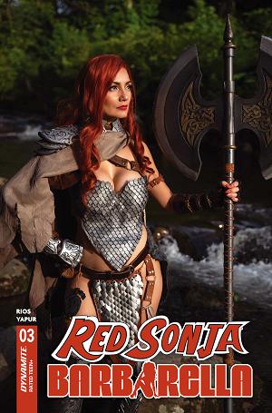 Red Sonja Barbarella #3 CVR D CVR D COSPLAY IVY RED SONJA cover