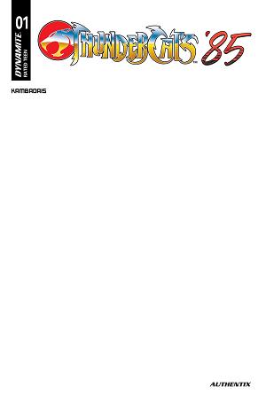 Thundercats 85 #1 CVR E CVR E BLANK AUTHENTIX cover