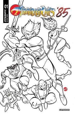 Thundercats 85 #1 CVR K CVR K INC 1:10 CRAIG ROUSSEAU LINE ART cover