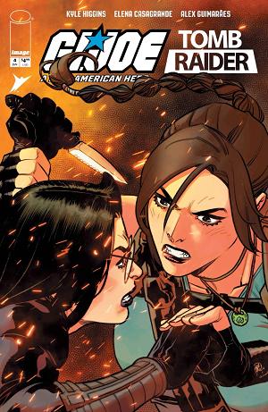 Gi Joe A Real American Hero Tomb Raider #4 CVR A ELENA CASAGRANDE & ALEX GUIMARAES cover