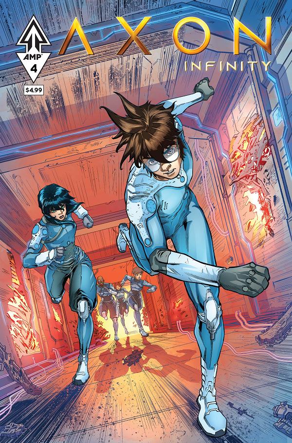 Axon Infinity #4 cover by Rafael Lanhellas