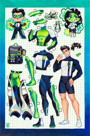 Green Lantern Corps #24 CVR C CVR C RIAN GONZALES PAPER DOLL CARD STOCK cover