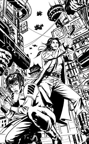Blade Runner Tokyo Nexus Die With Honor #3 CVR D (OF 4) CVR D MARIA LAURA SANAPO INKS VIRGIN CARDSTOCK cover