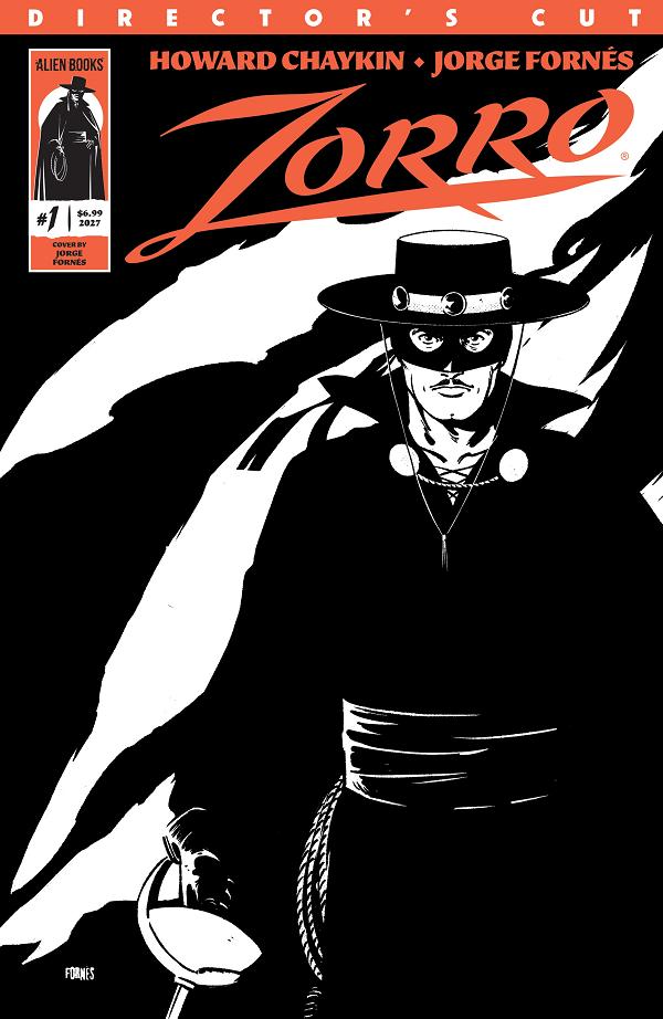 Zorro Directors Cut #1 cover by Jorge Fornes