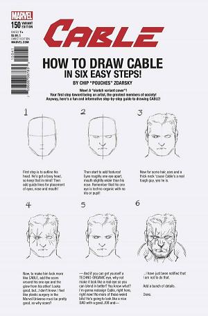 Cable #150 Chip Zdarsky How-To-Draw Variant cover