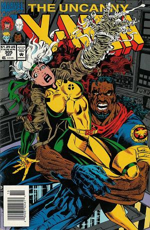 Uncanny X-Men #305 Newsstand Edition cover