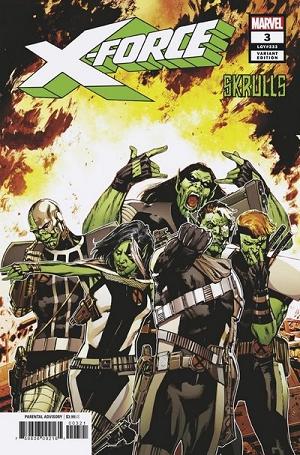 X-Force #3 Butch Guice Skrulls Variant cover