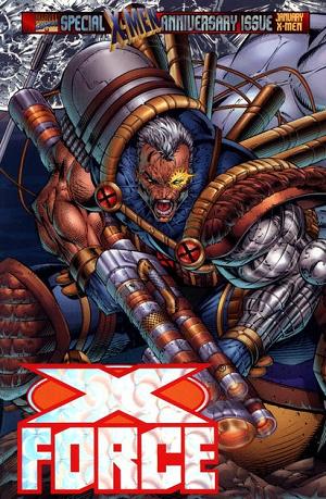 X-Force #50 Liefeld Foil-Enhanced Variant cover