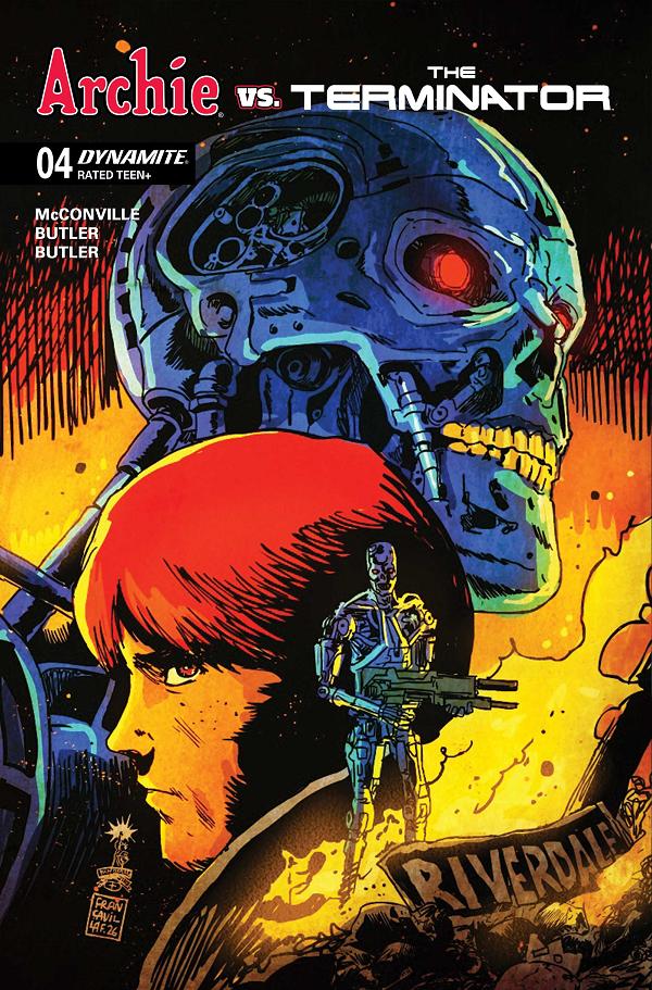 Archie Vs The Terminator #4 cover by Francesco Francavilla