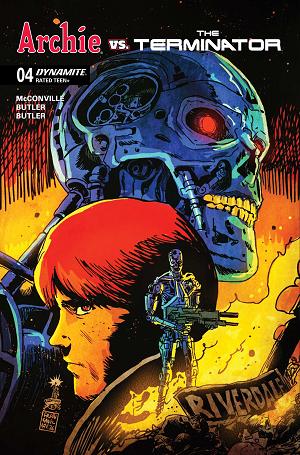Archie Vs The Terminator #4 CVR A FRANCESCO FRANCAVILLA cover