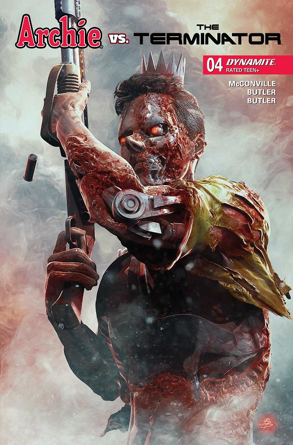 Archie Vs The Terminator #4 variant cover by Bjorn Barends