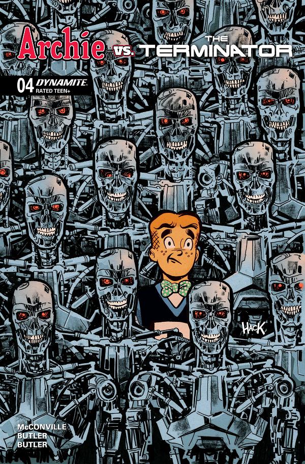 Archie Vs The Terminator #4 variant cover by Robert Hack