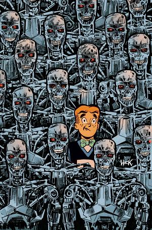 Archie Vs The Terminator #4 CVR F CVR F ROBERT HACK LTD VIRGIN cover