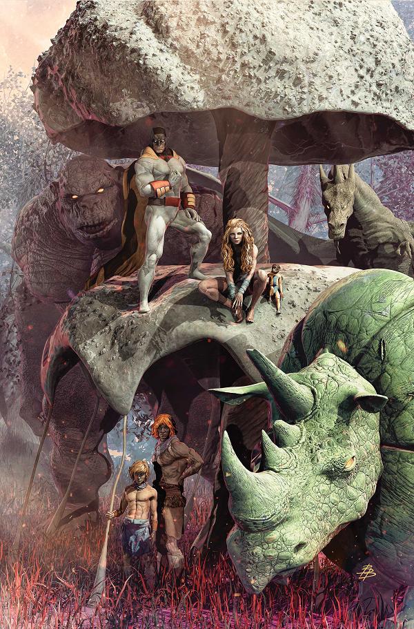Space Ghost Vs The Herculoids #5 variant cover by Bjorn Barends